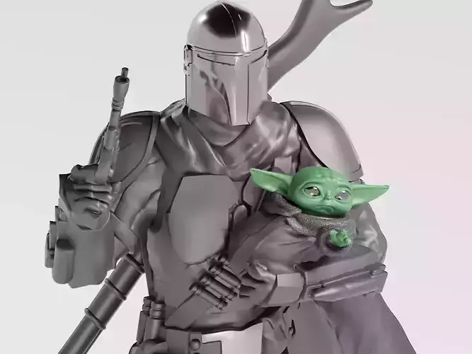 BABY YODA and The MANDALORIAN - 3D Print