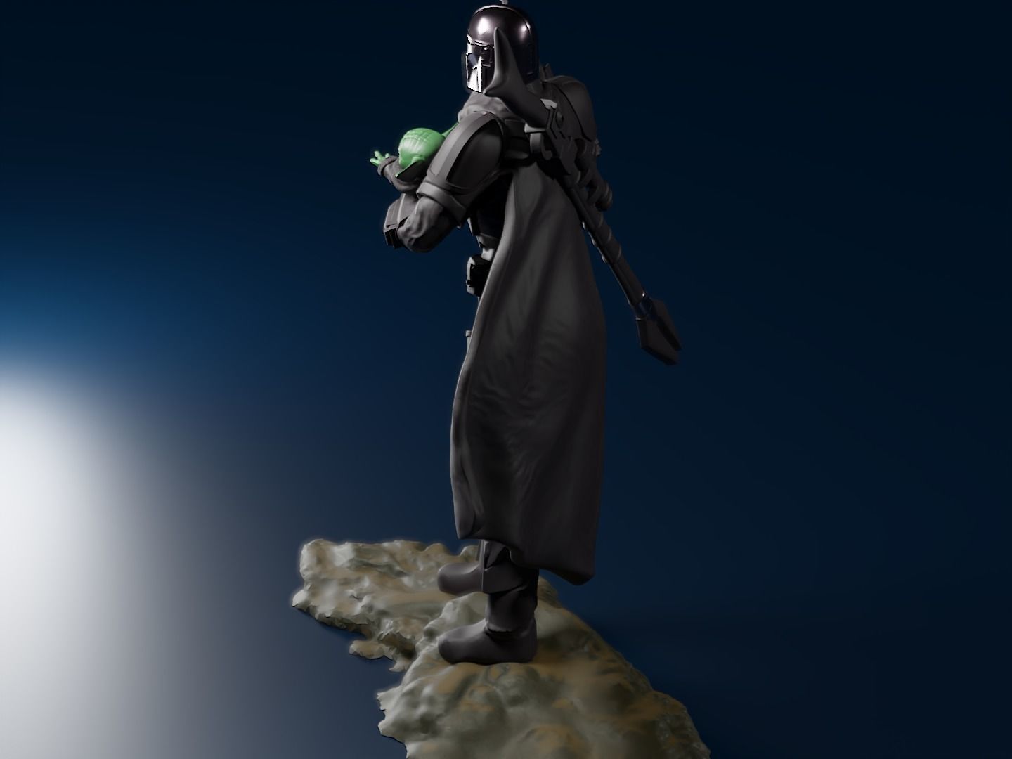 BABY YODA and The MANDALORIAN - 3D Print 3D print model_20