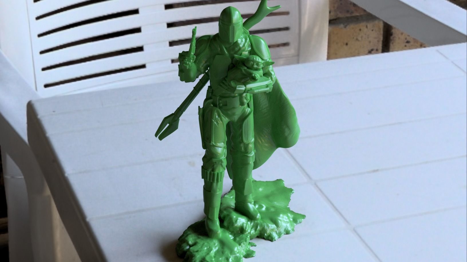 BABY YODA and The MANDALORIAN - 3D Print 3D print model_5
