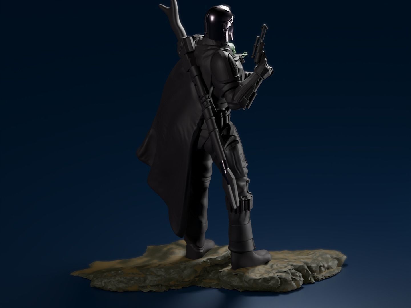 BABY YODA and The MANDALORIAN - 3D Print 3D print model_29