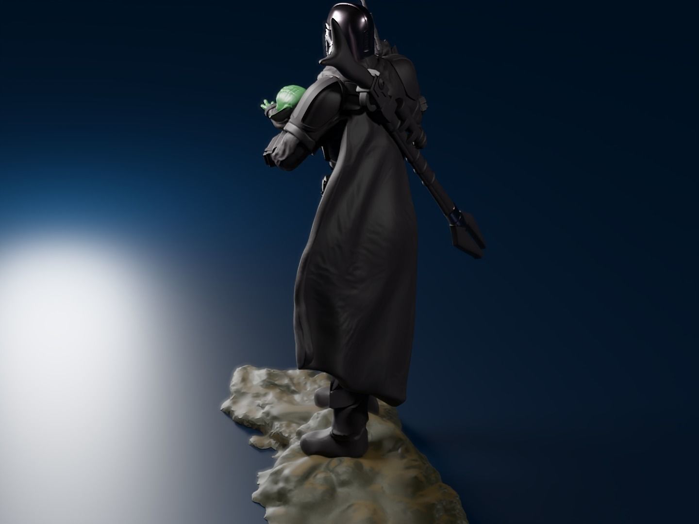 BABY YODA and The MANDALORIAN - 3D Print 3D print model_21