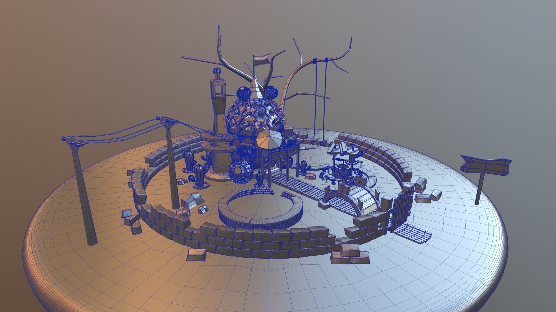 Cactus House 3D model_18