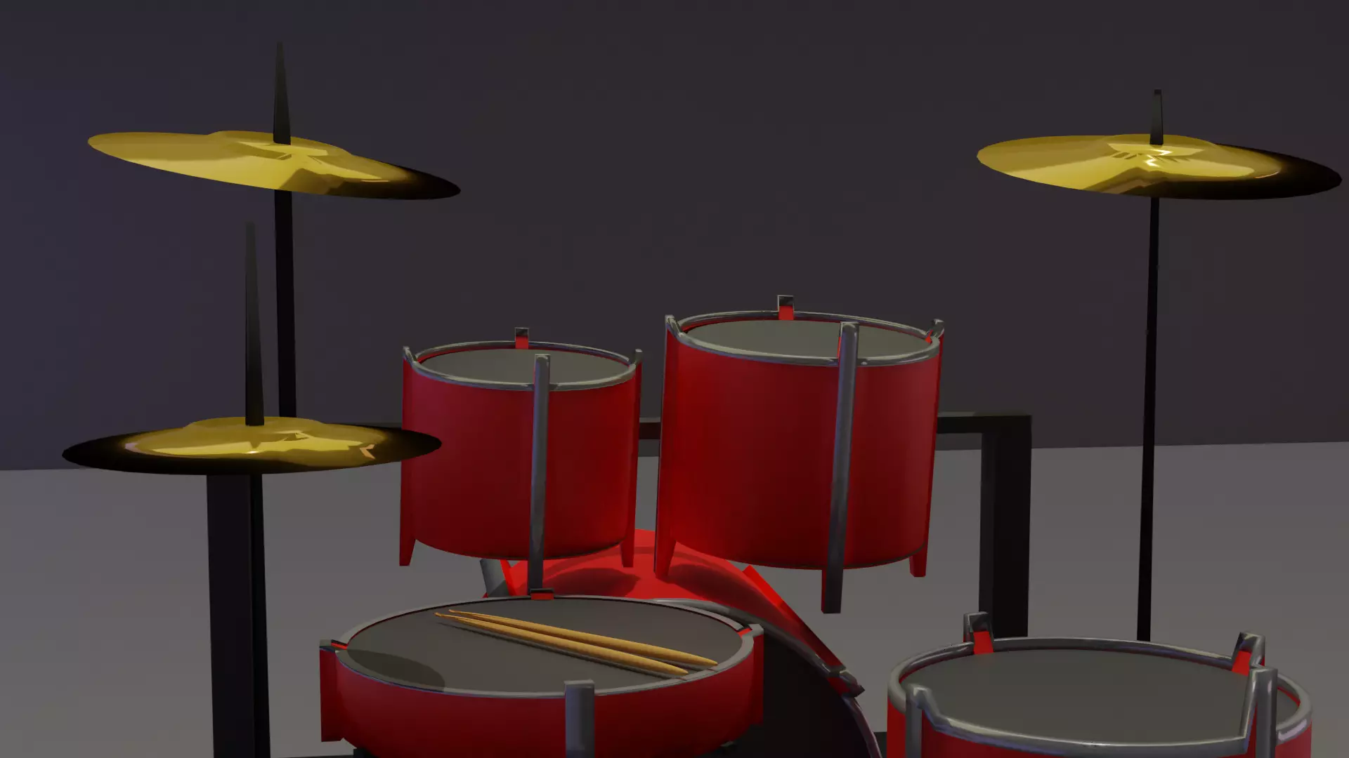 DRUM SET 3D model_0