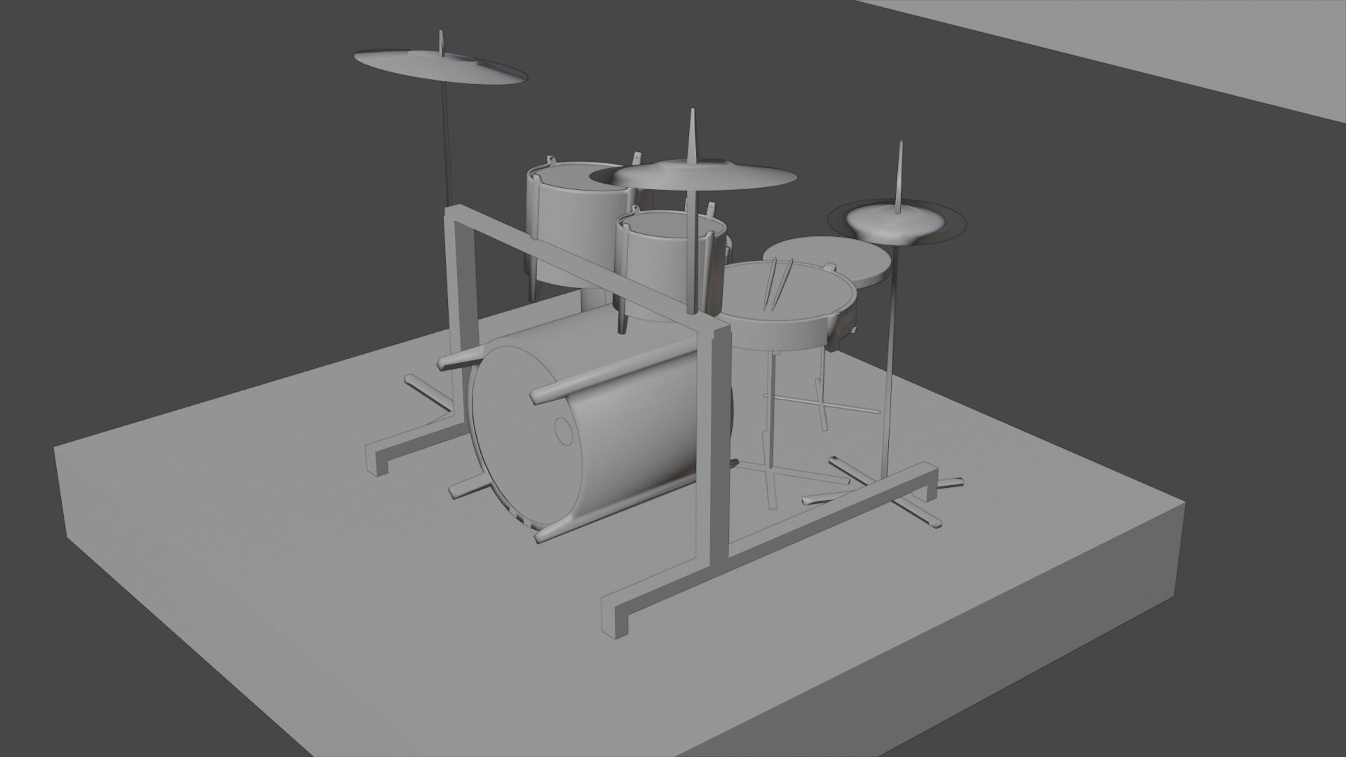 DRUM SET 3D model_9