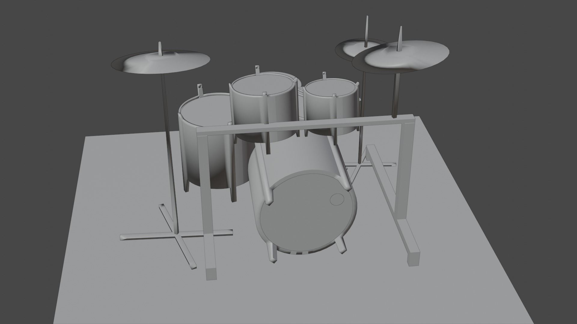 DRUM SET 3D model_10