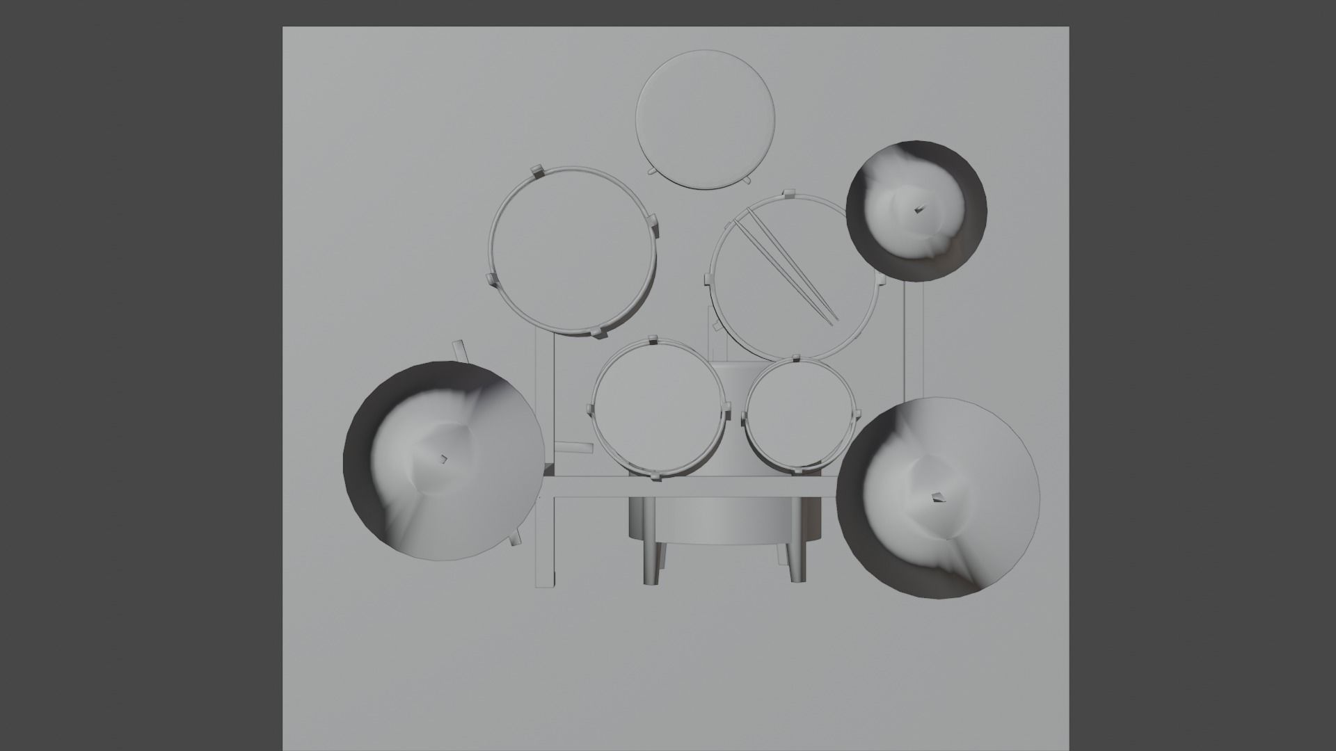 DRUM SET 3D model_11