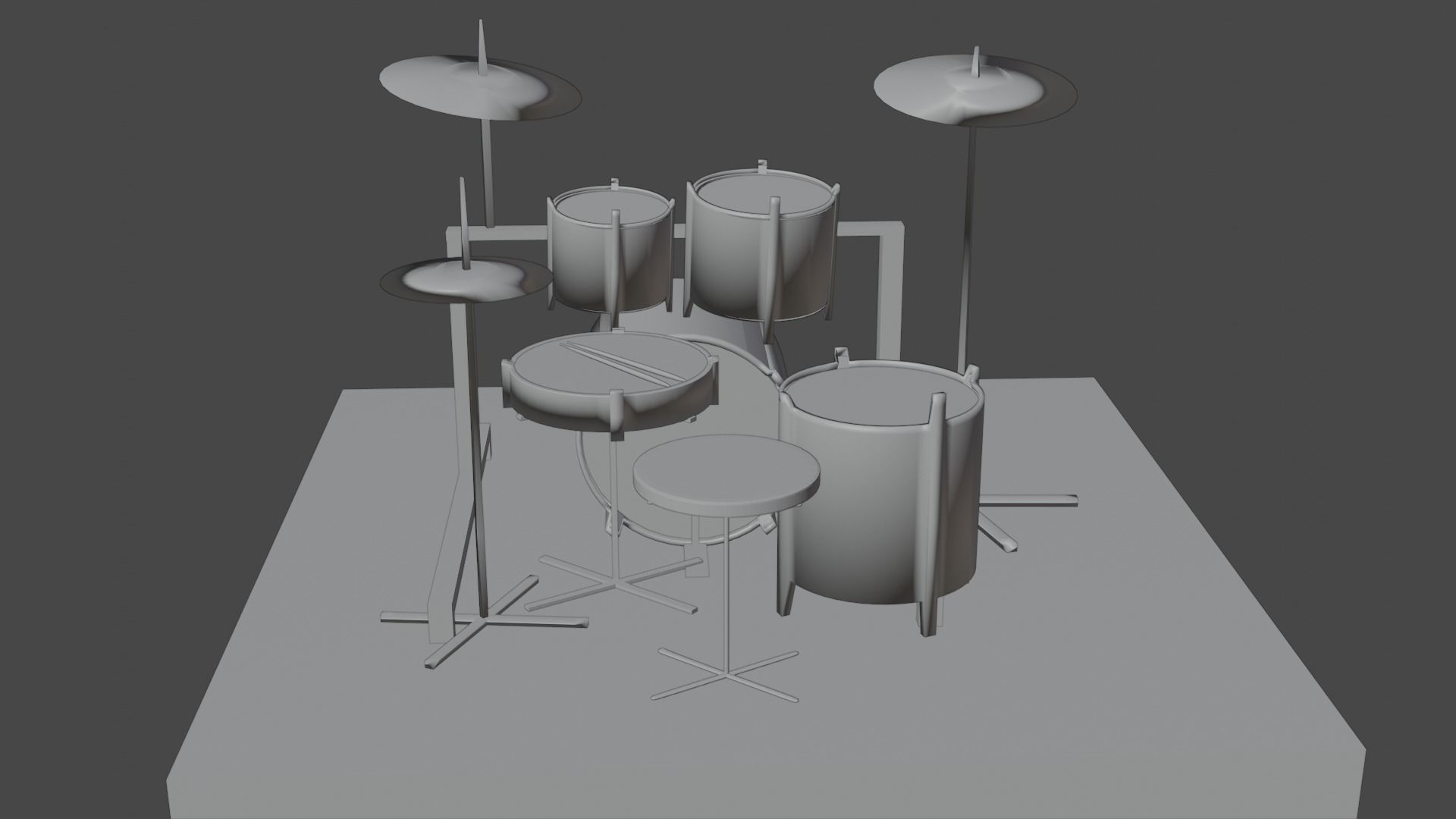 DRUM SET 3D model_13