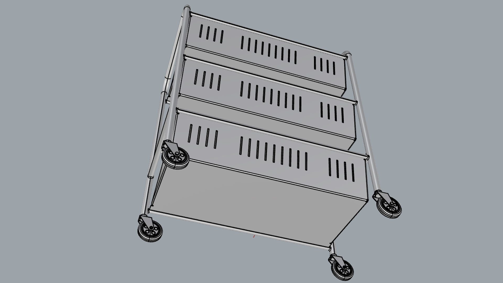 Generic Cart Library Transport 03 3D model_17
