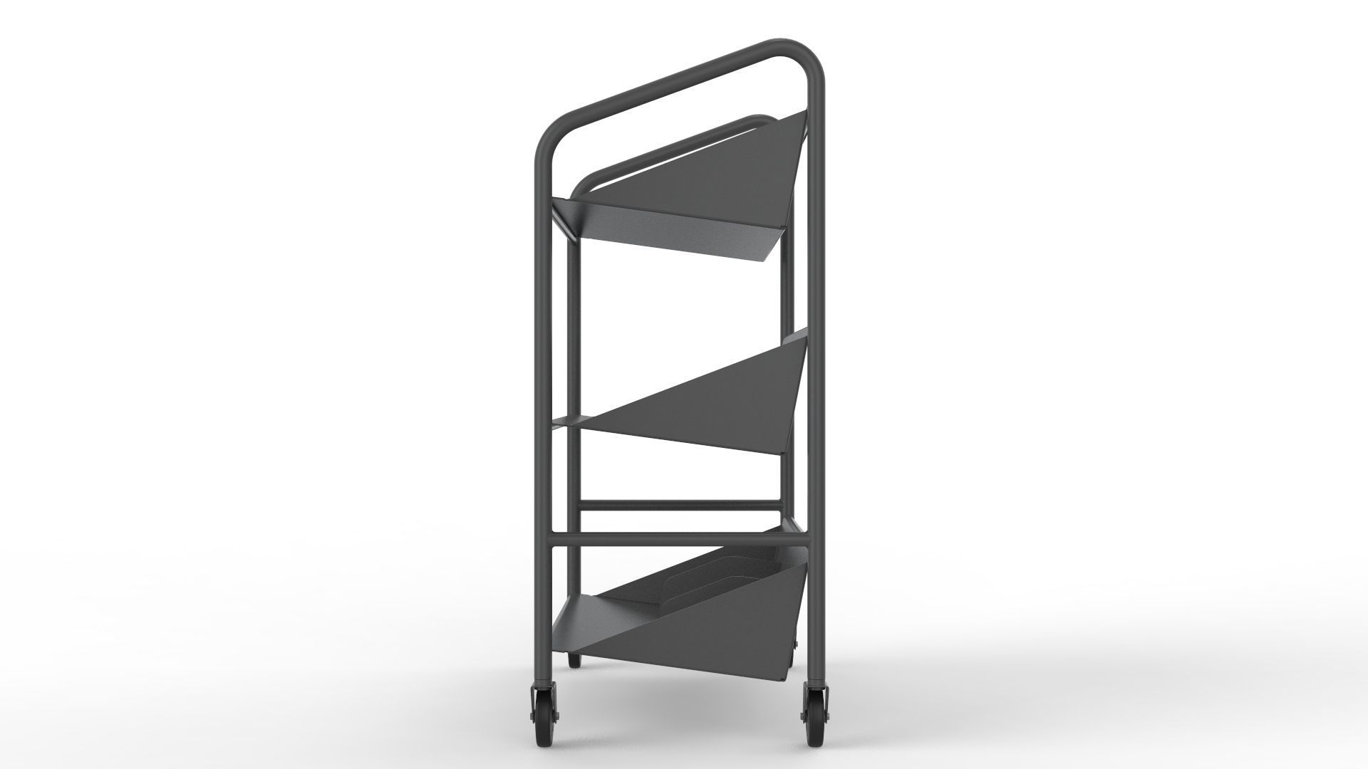 Generic Cart Library Transport 03 3D model_4