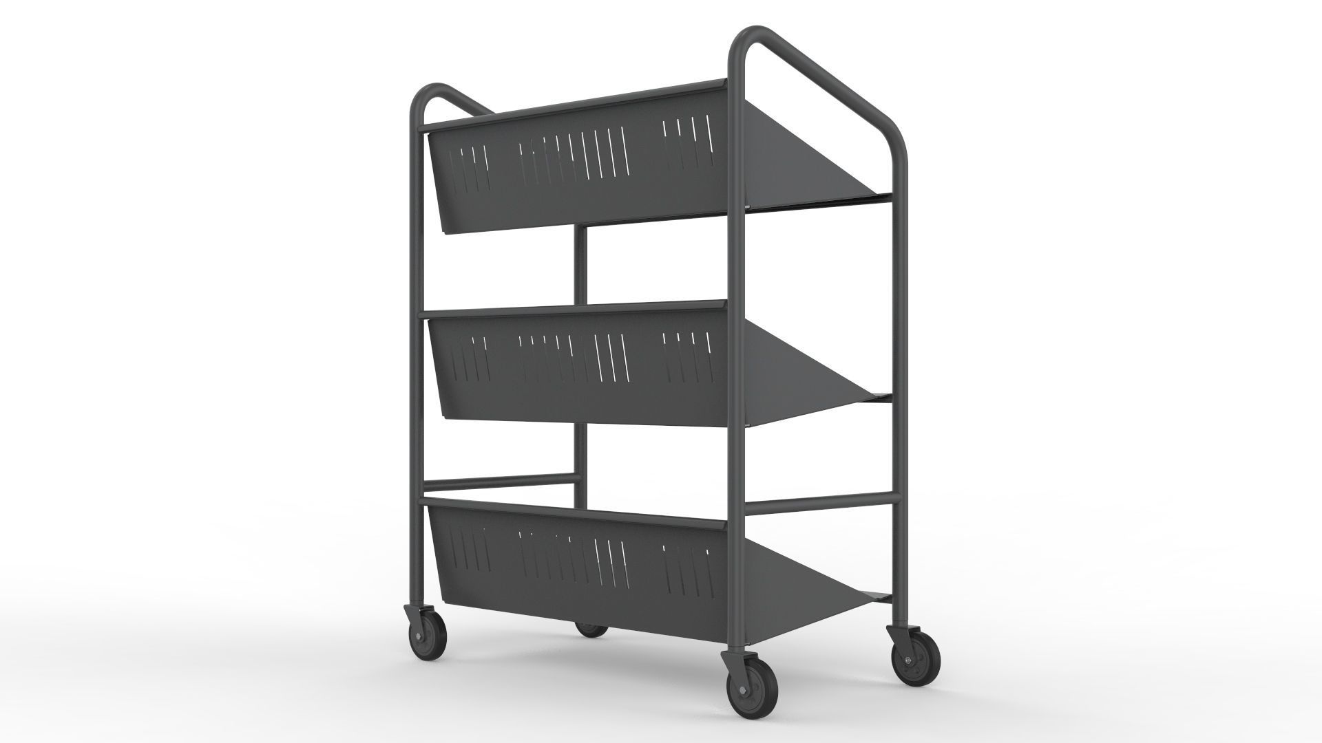 Generic Cart Library Transport 03 3D model_7