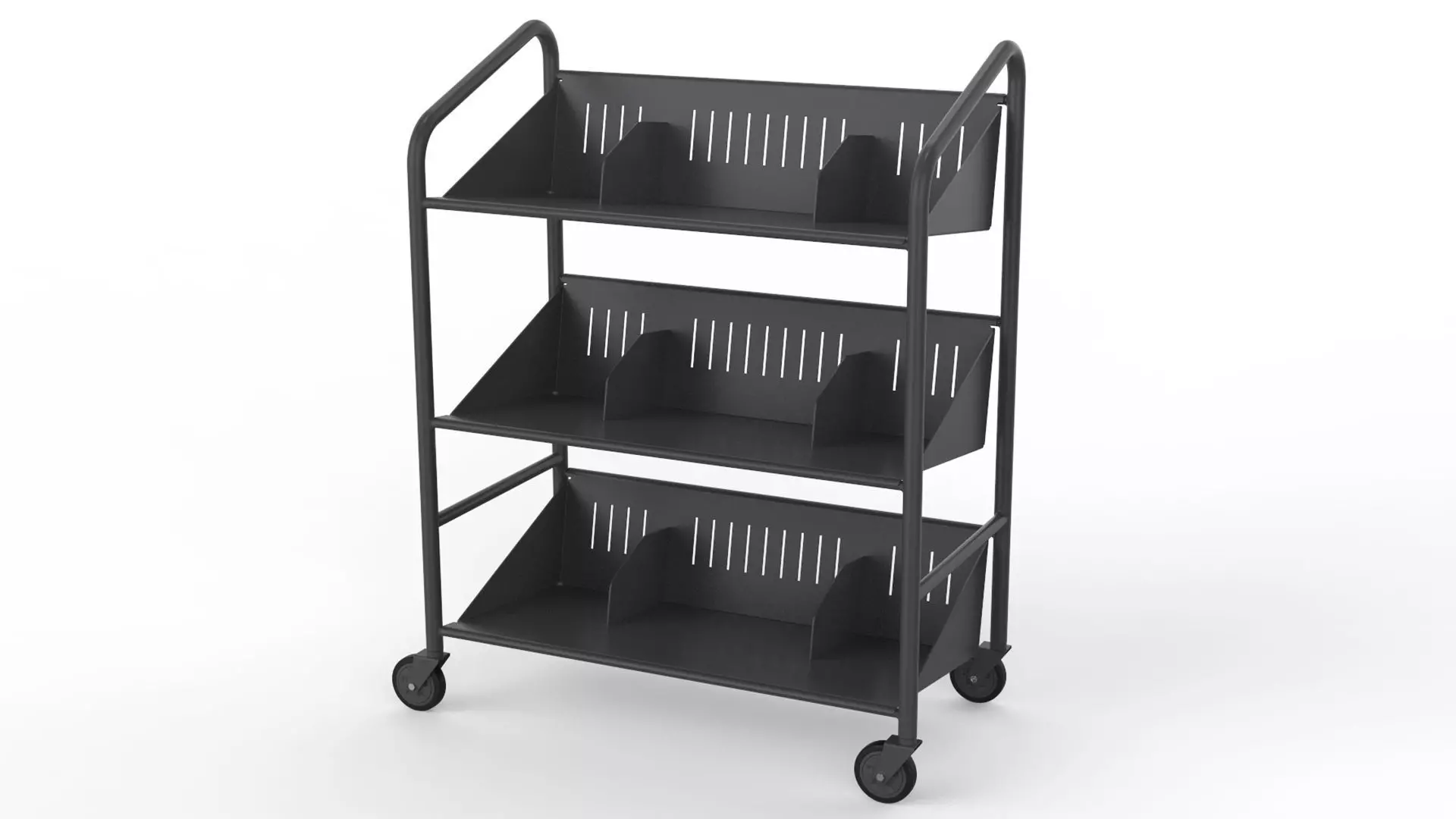 Generic Cart Library Transport 03 3D model_0