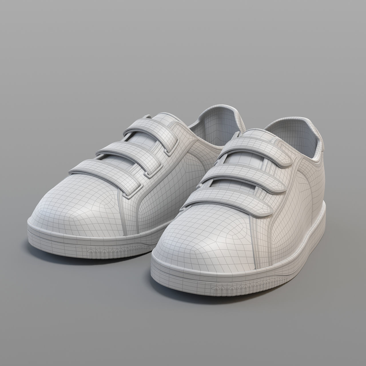 Cartoon Sport Shoes 3D model_3