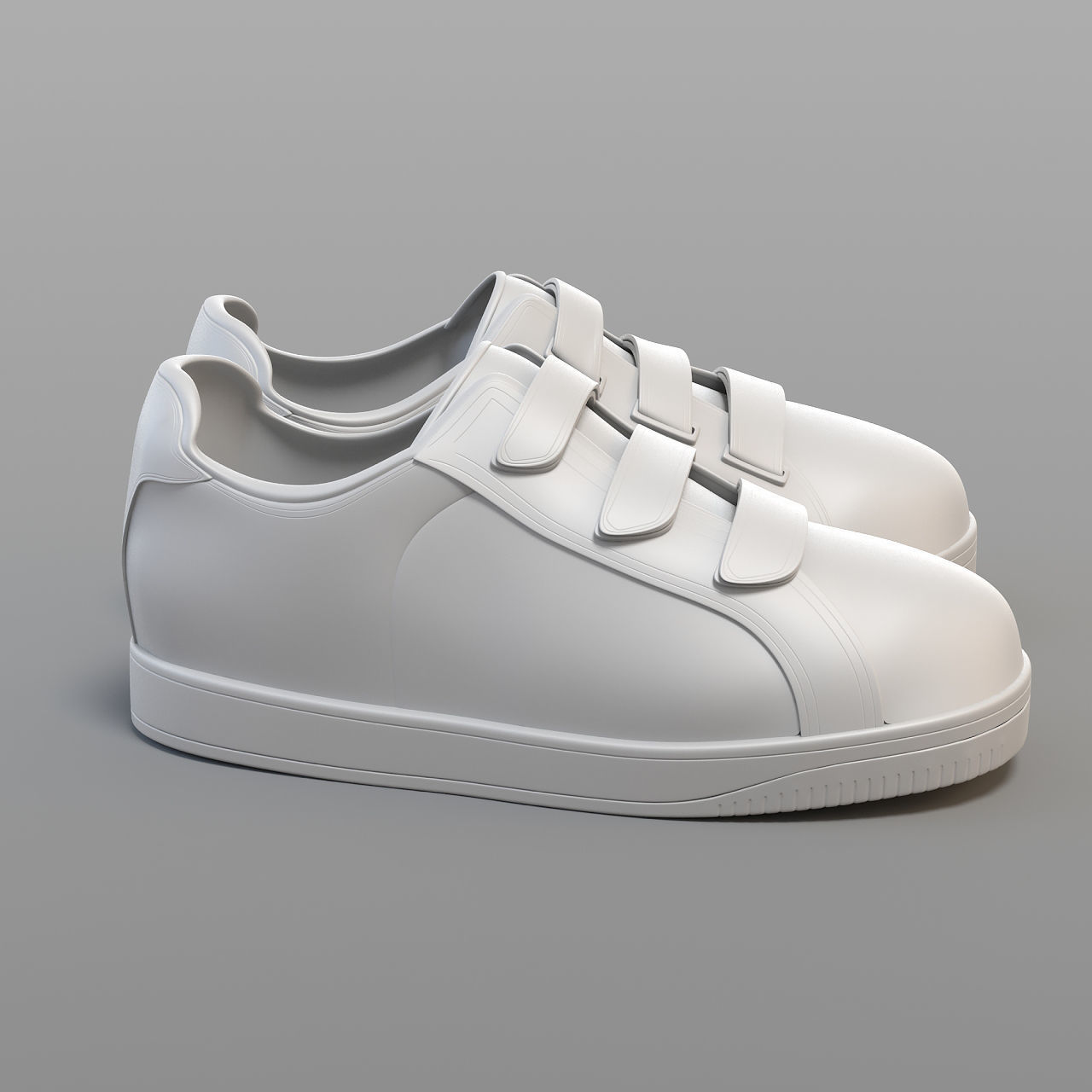 Cartoon Sport Shoes 3D model_2