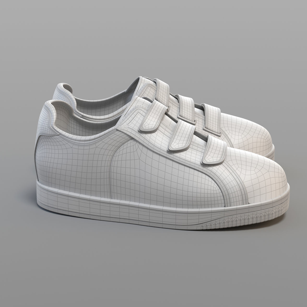 Cartoon Sport Shoes 3D model_5