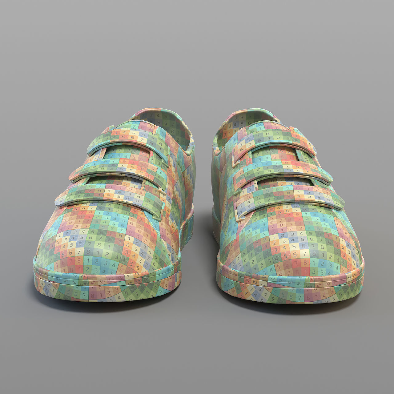 Cartoon Sport Shoes 3D model_7