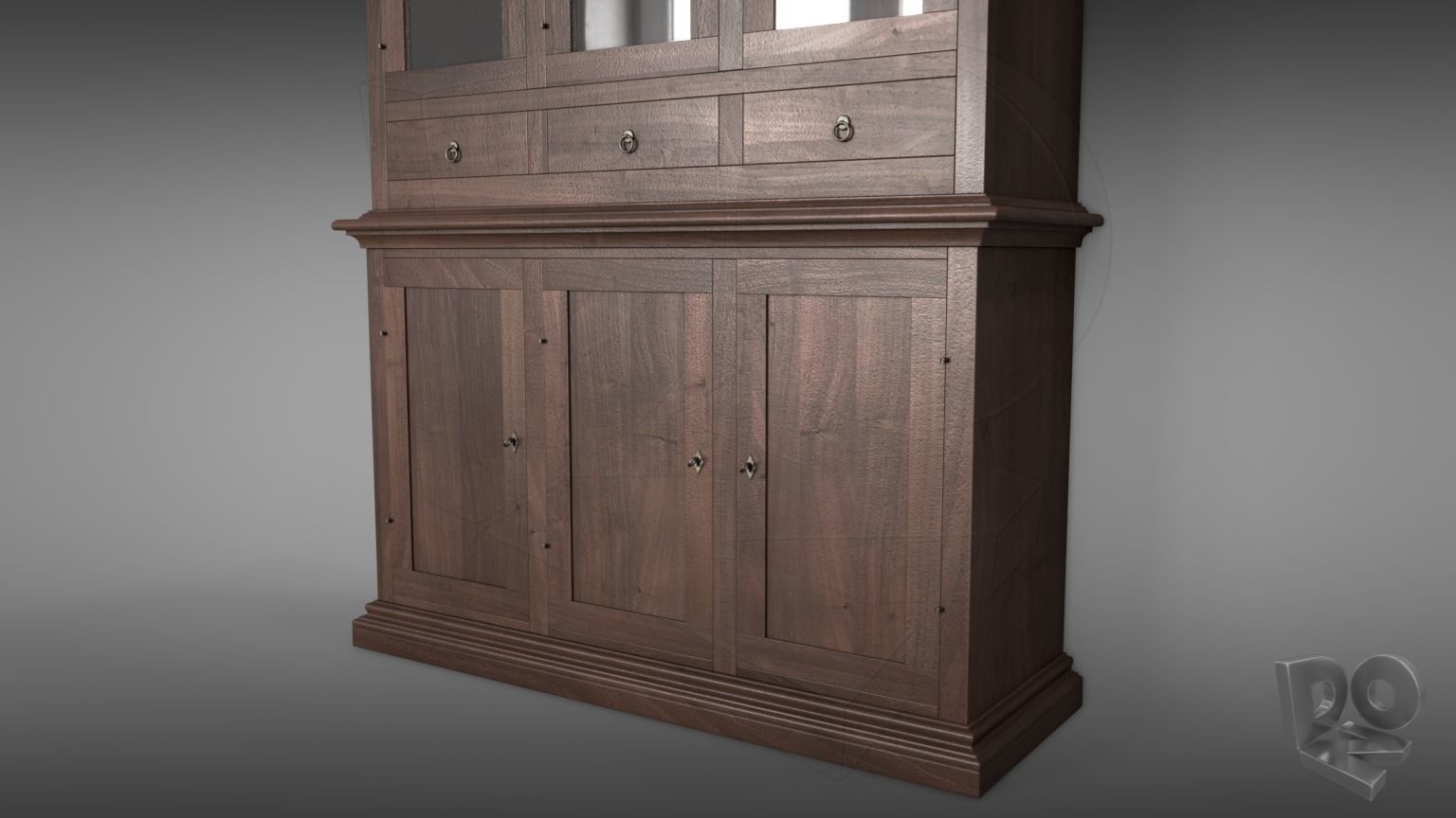 Sideboard Credenza 3D model_4