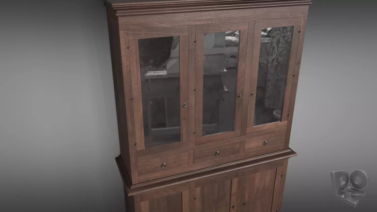 Sideboard Credenza 3D model_0