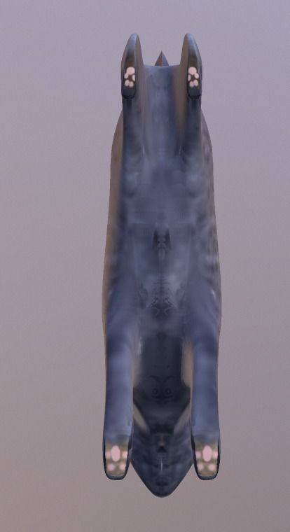 Bunny 3 Different Looks Low-poly 3D model_3