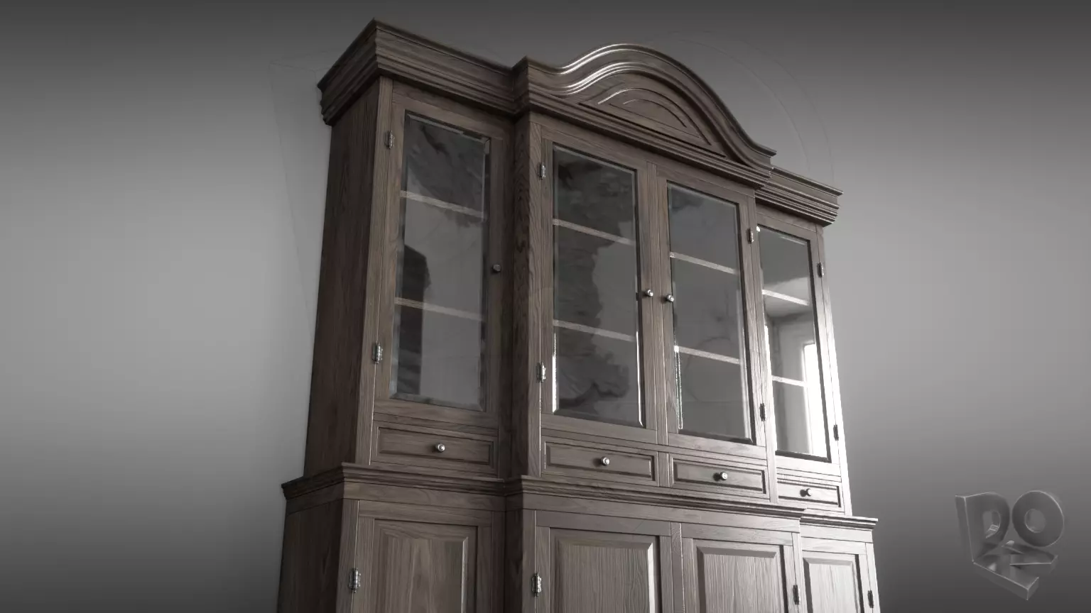 Sideboard Credenza 3D model_0