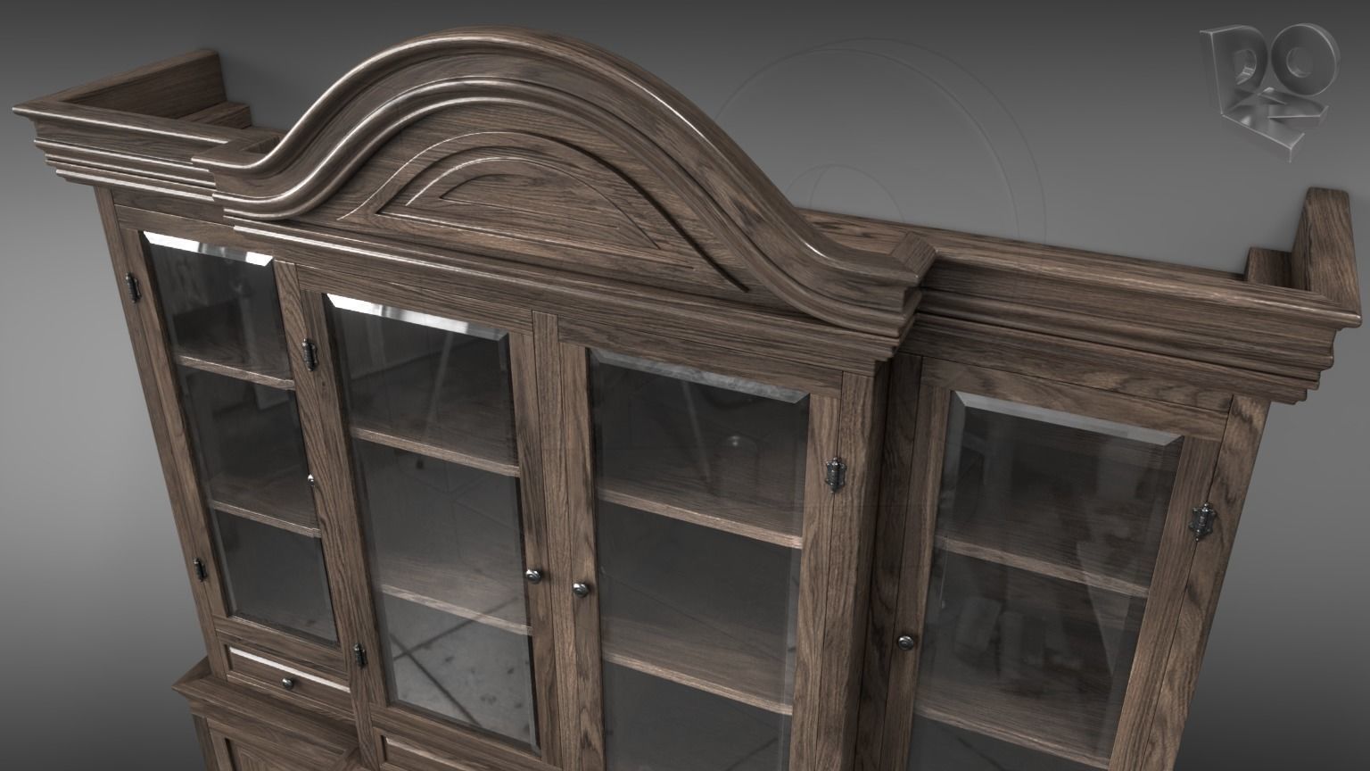 Sideboard Credenza 3D model_2