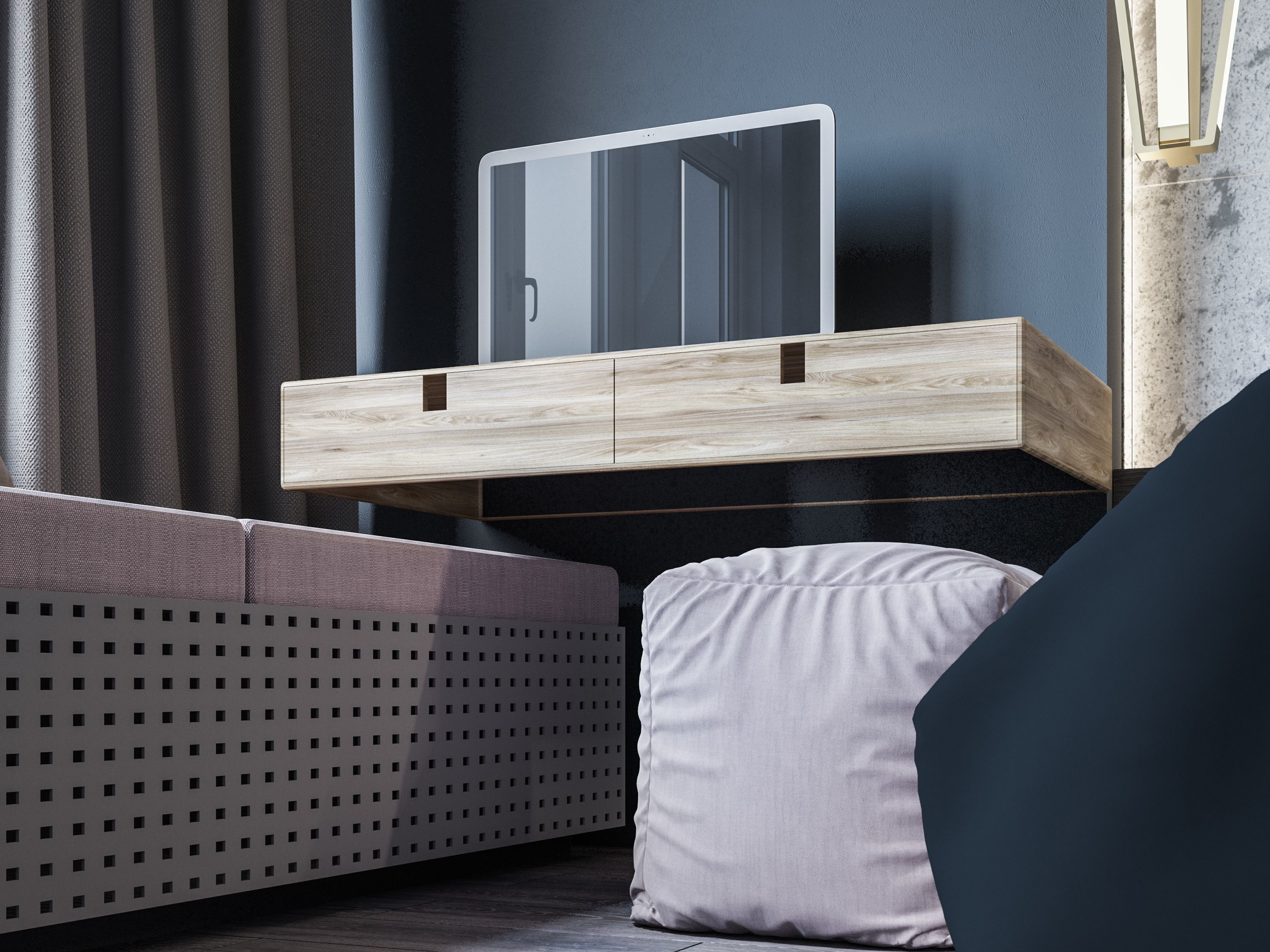 Bedroom Interior 3D model_10