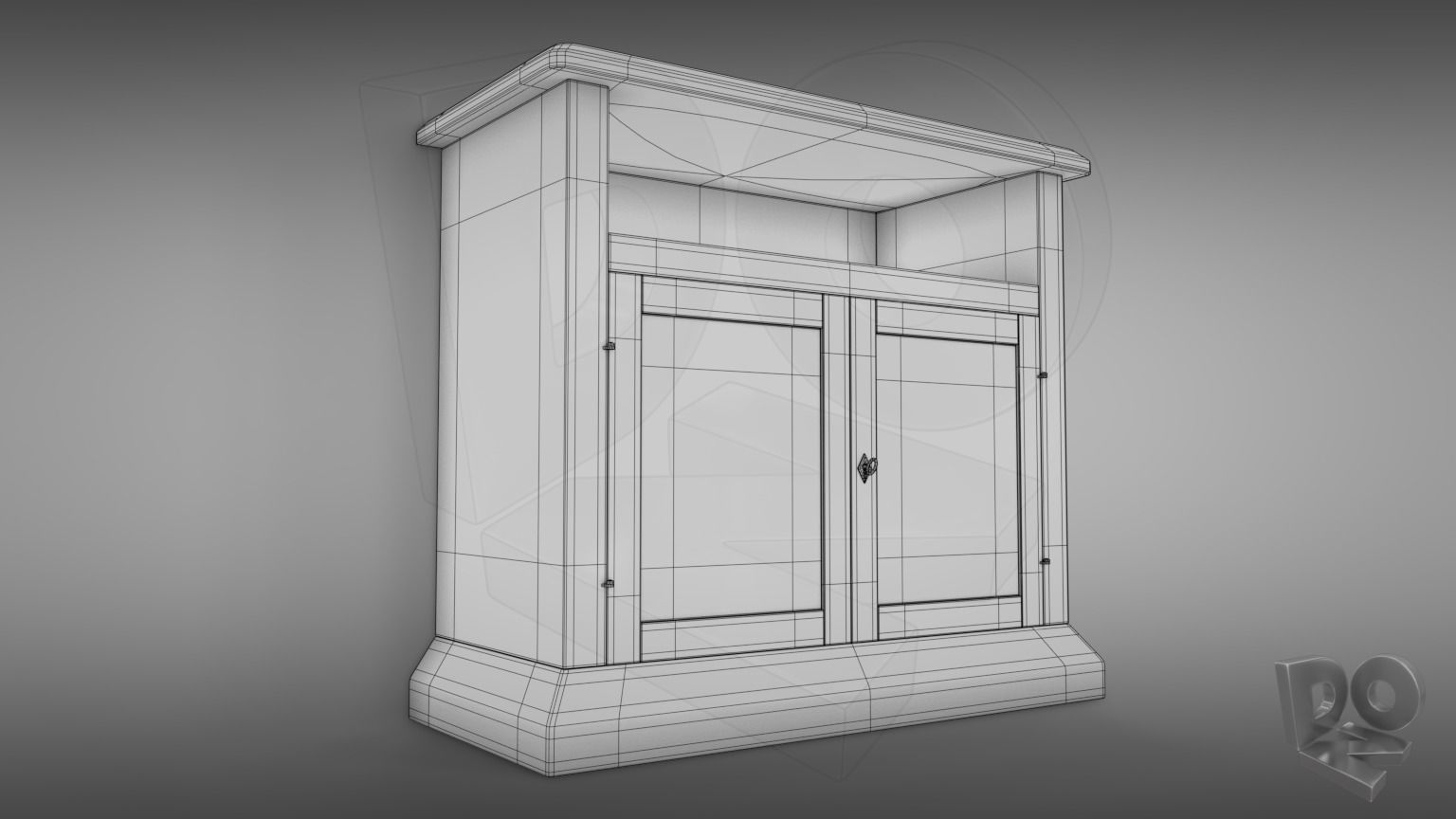 Sideboard tv cabinet 3D model_1