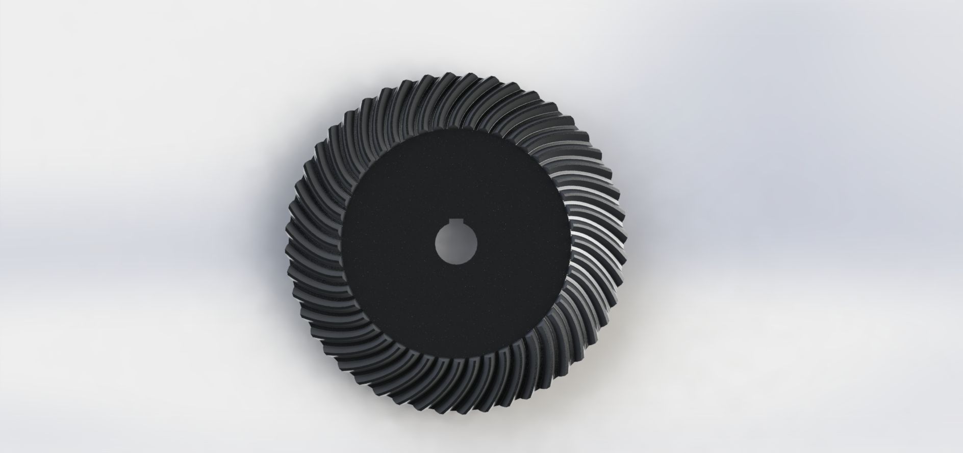 Spiral Bevel Gear - RATIO 4 TEETH 12 48 3D print model_4