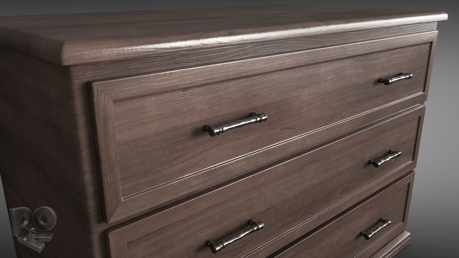 Sideboard chest of drawers 3D model_4