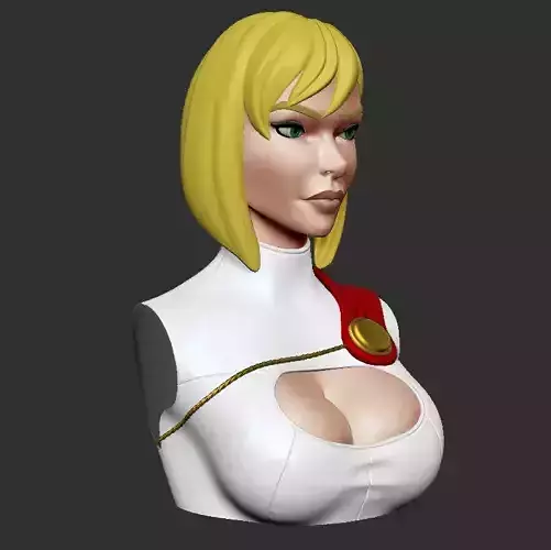 Bust - PowerGirl 3D print model