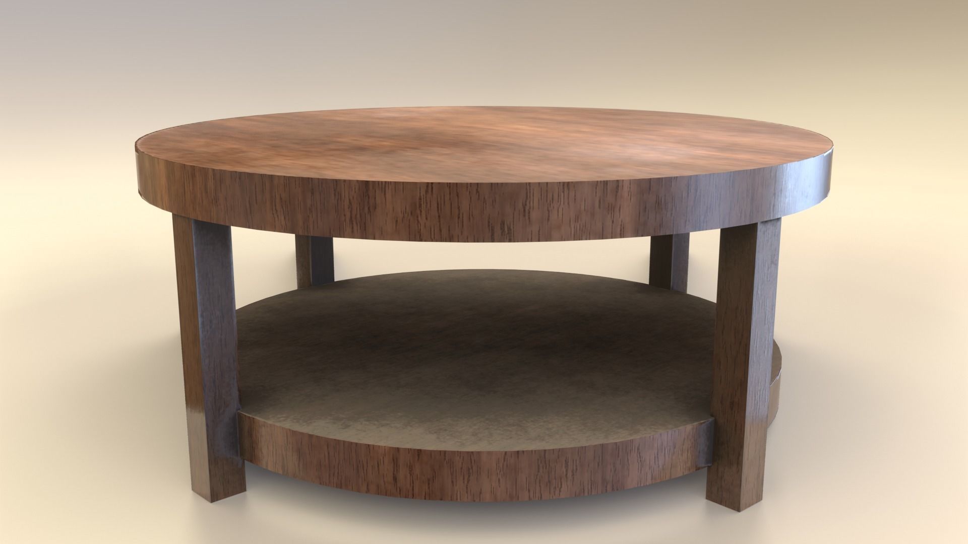 Low-Poly Wooden Table Pack Free low-poly 3D model_25