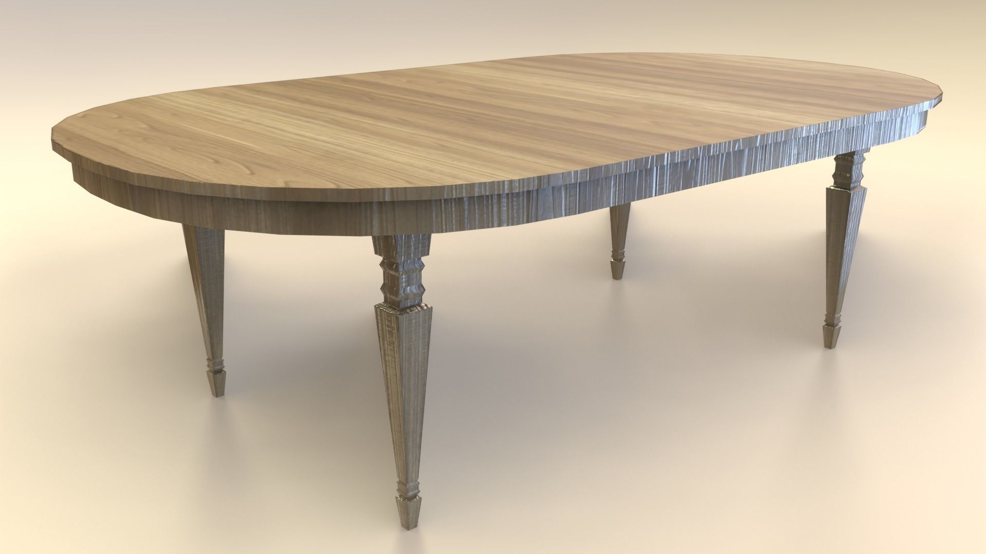 Low-Poly Wooden Table Pack Free low-poly 3D model_27