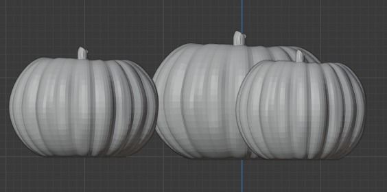 Halloween pumpkins Jack-O-Lantern 3D model_32