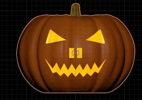 Halloween pumpkins Jack-O-Lantern 3D model_22