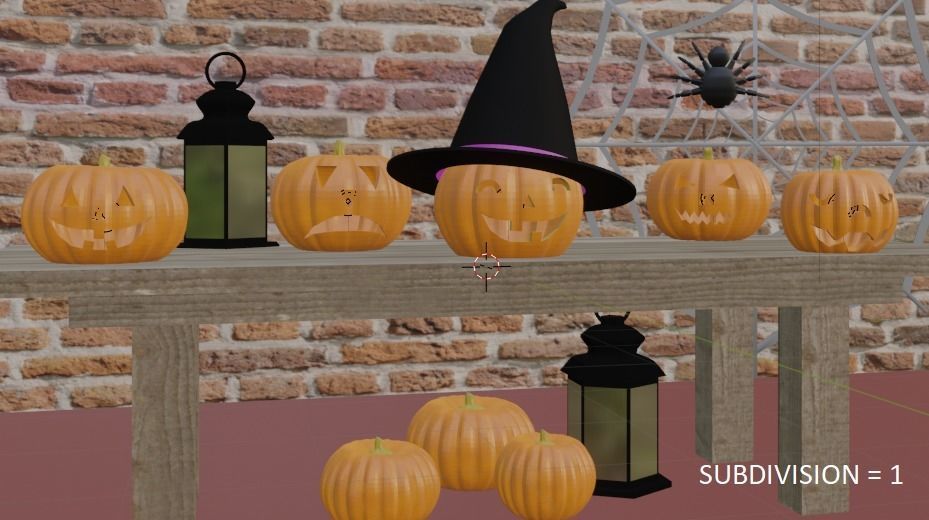 Halloween pumpkins Jack-O-Lantern 3D model_1