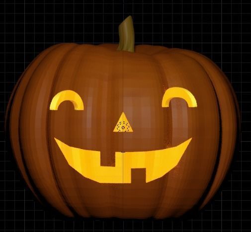 Halloween pumpkins Jack-O-Lantern 3D model_17