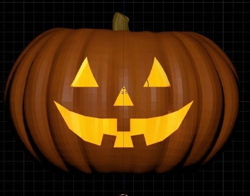 Halloween pumpkins Jack-O-Lantern 3D model_11