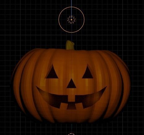 Halloween pumpkins Jack-O-Lantern 3D model_9