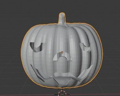 Halloween pumpkins Jack-O-Lantern 3D model_29