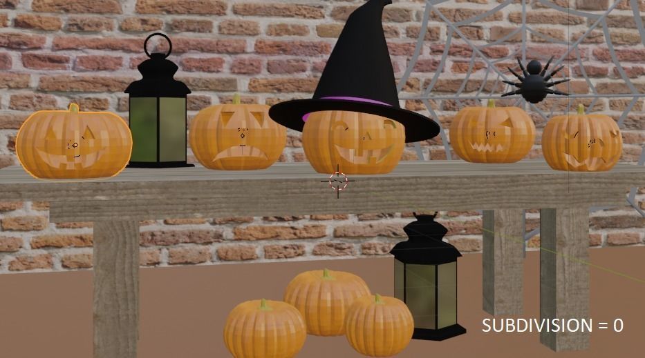 Halloween pumpkins Jack-O-Lantern 3D model_2