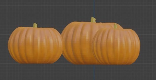 Halloween pumpkins Jack-O-Lantern 3D model_31