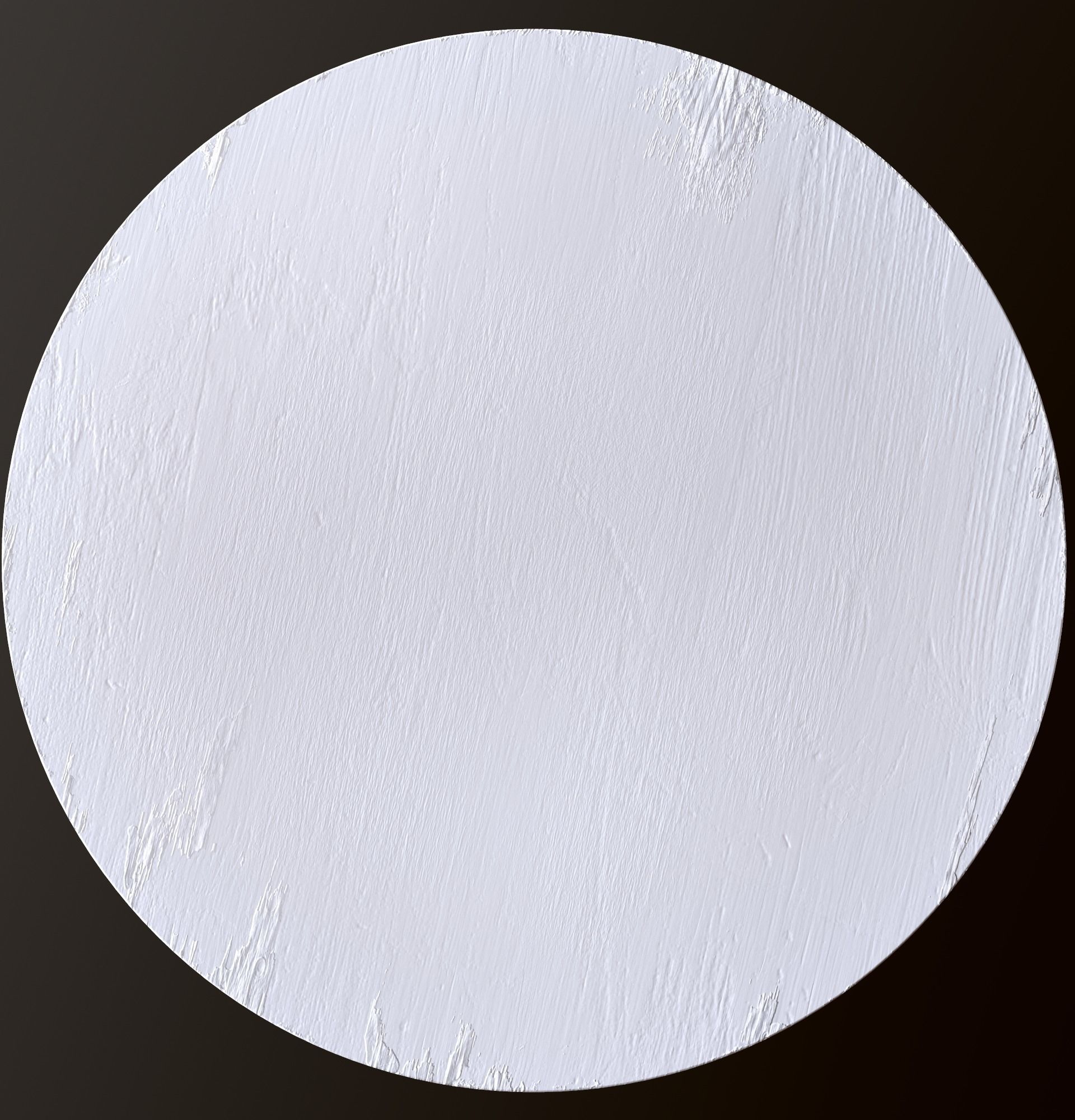 Old Dirty Round Desk for abandoned or post-apocalyptic scene Low-poly 3D model_17