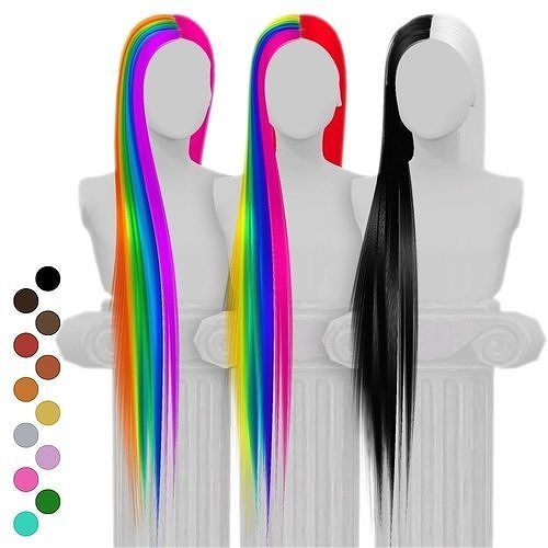 Rainbow Hair 3D model