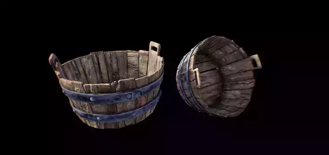 Medieval Fantasy Prop 01 - Tube Low-poly 3D model