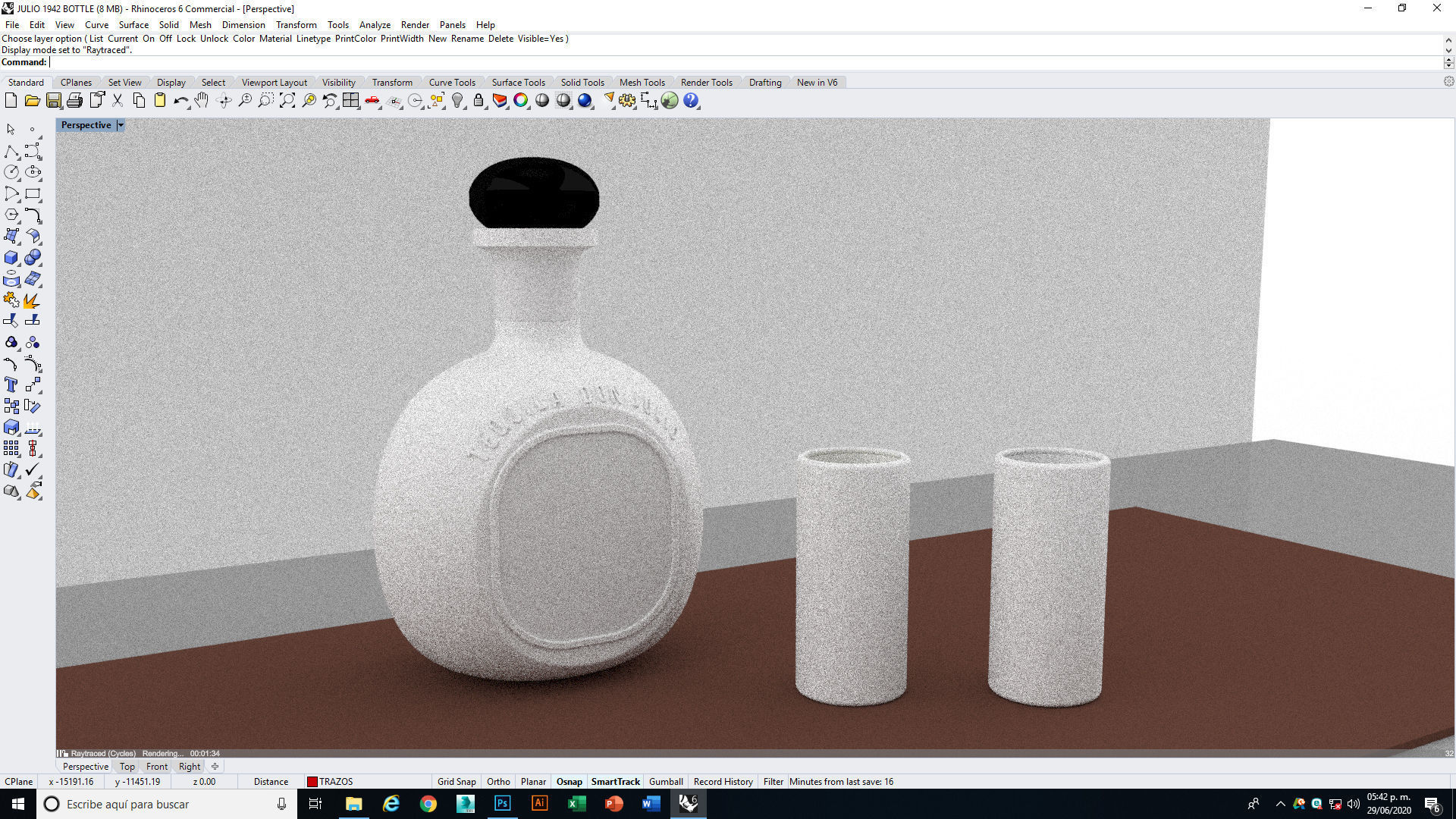 Tequila Don Julio Blanco 1942 3D model_23