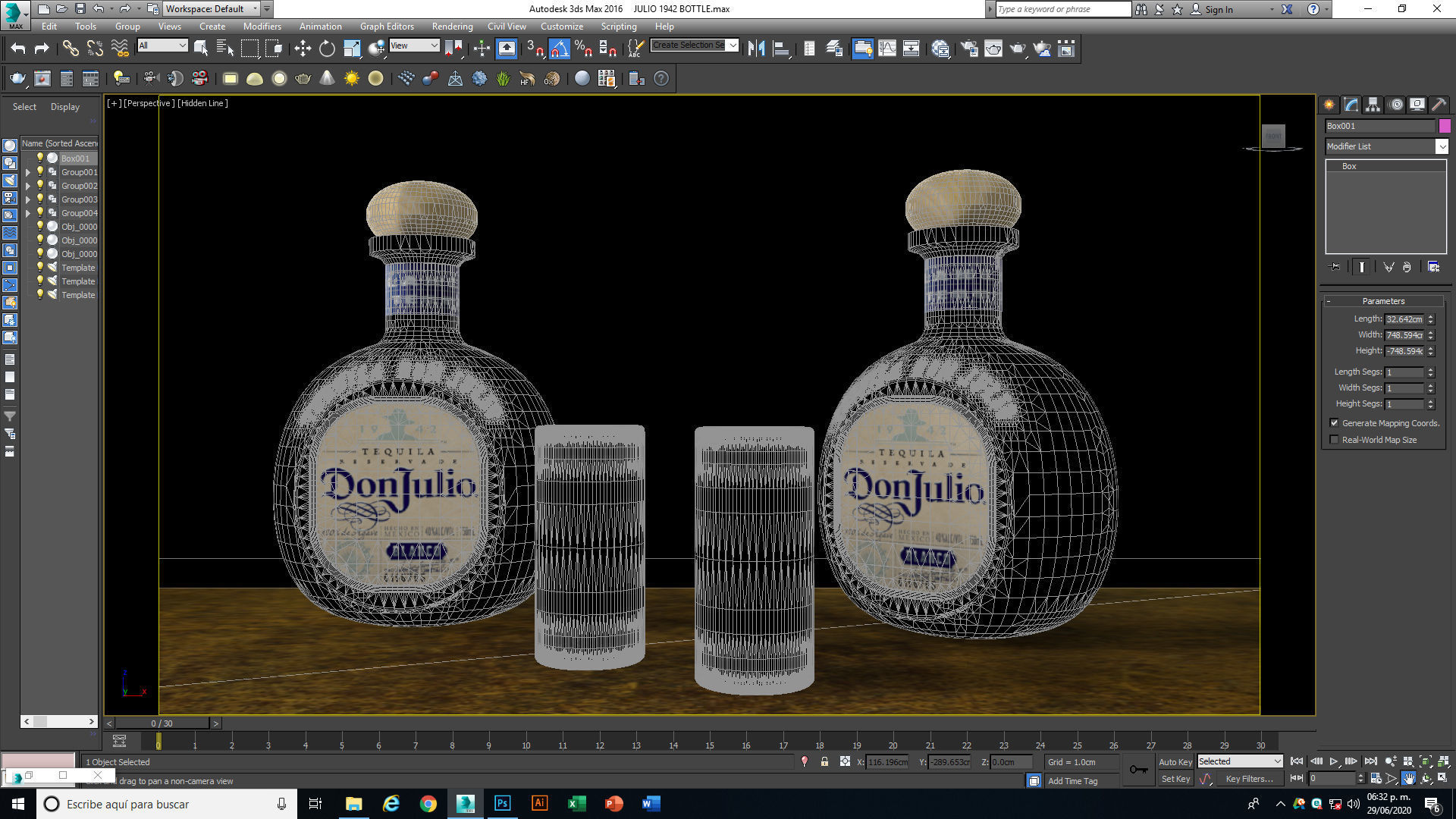 Tequila Don Julio Blanco 1942 3D model_25