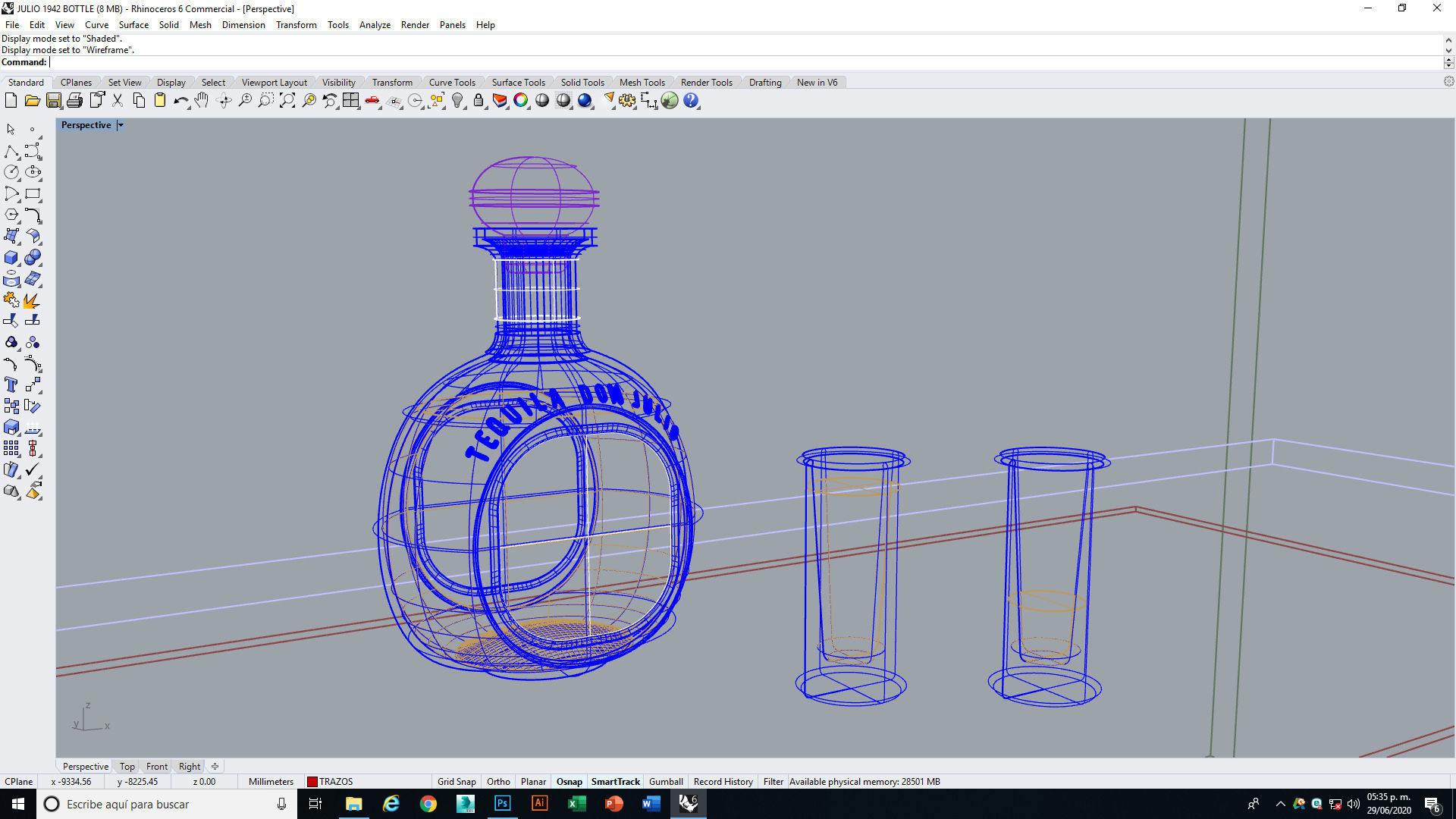 Tequila Don Julio Blanco 1942 3D model_14