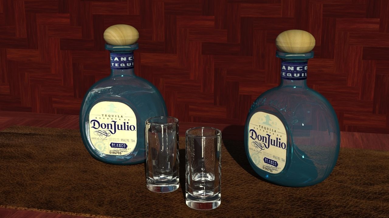 Tequila Don Julio Blanco 1942 3D model_13