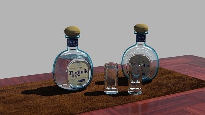 Tequila Don Julio Blanco 1942 3D model 2