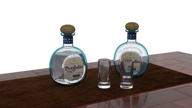 Tequila Don Julio Blanco 1942 3D model 7