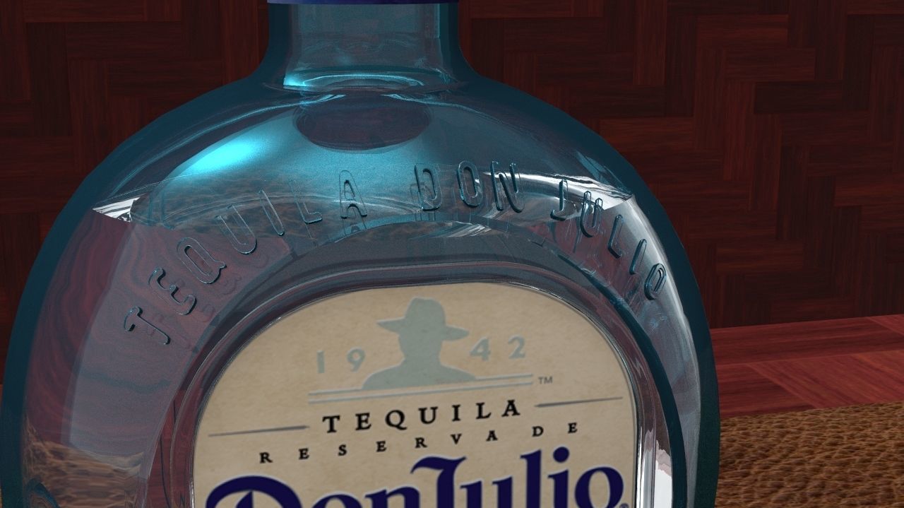 Tequila Don Julio Blanco 1942 3D model_9